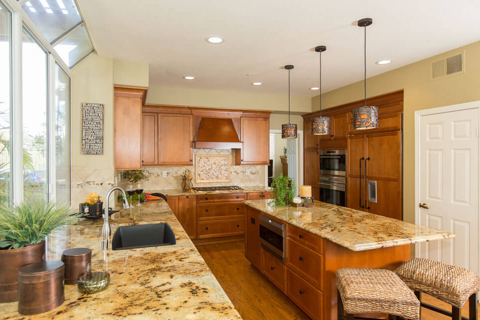 Comfortable Kitchens, Warm Kitchens, Granite Counters in Kitchen 