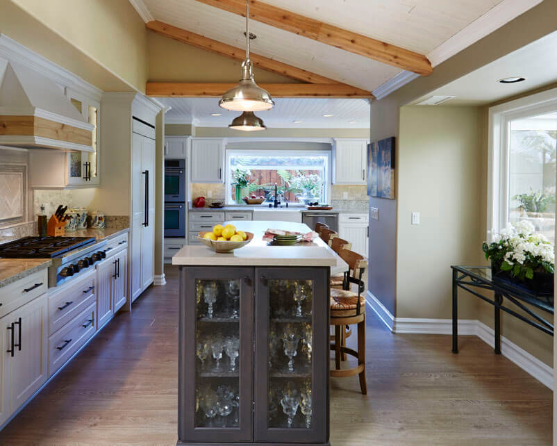 Rustic Kitchen Design, Irvine Rustic Kitchen, Completed Construction in Irvine