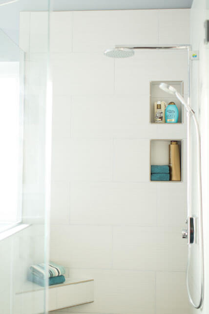 Shower Storage, Soap Section in Shower, Shower Remodel 