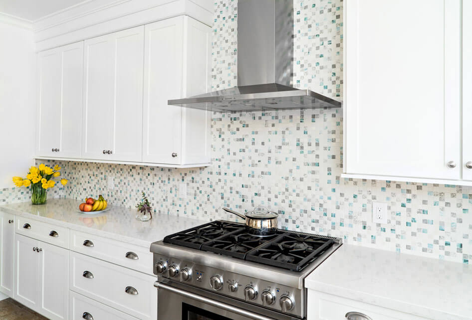 Blue Kitchen Back Splash, Blue Backsplash, Backsplash Detail 