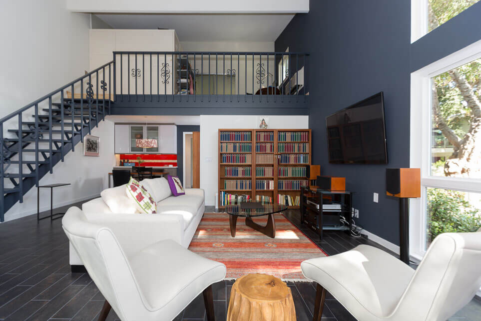 Contemporary Home Remodel, Contemporary Staircase, Laguna Woods California 