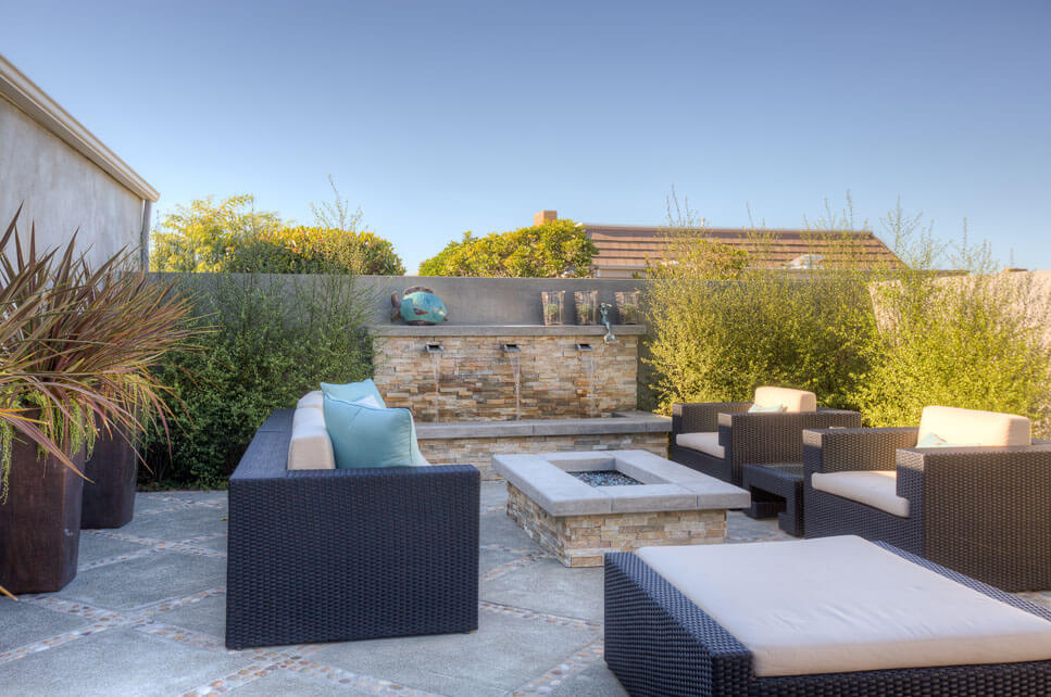 California Room Addition, Outdoors, Fire pit entertainment