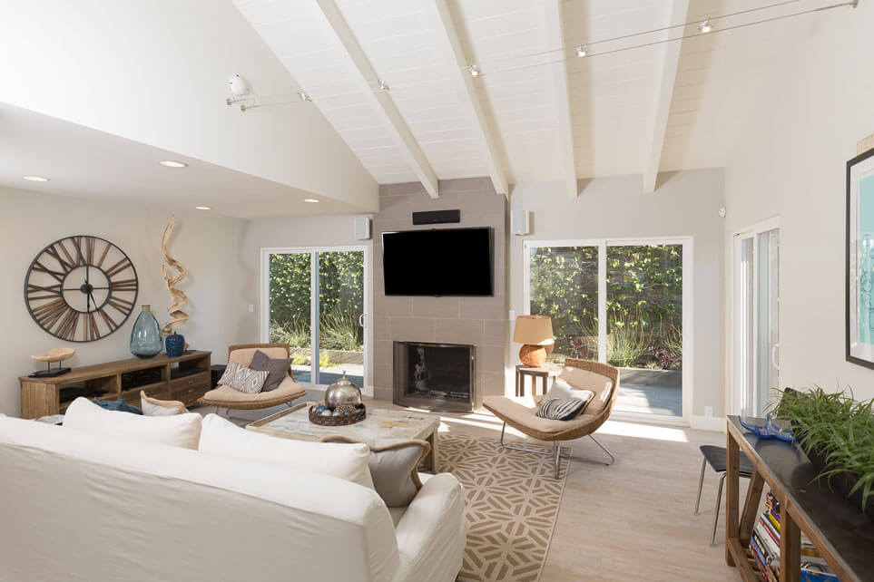 California Fire Place, Living Area, Family Living Area Remodel