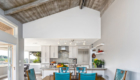 reclaimed wood in kitchen, outdoor living space, indoor/outdoor kitchen 