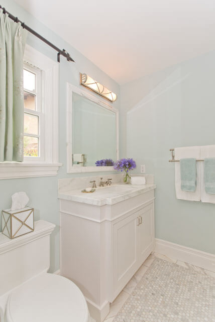 Bathroom Vanity, White Bathroom Vanity, White and Blue Bathroom 