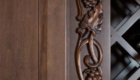 Wood Detail, Kitchen Cabinetry Detail, Bar Stool