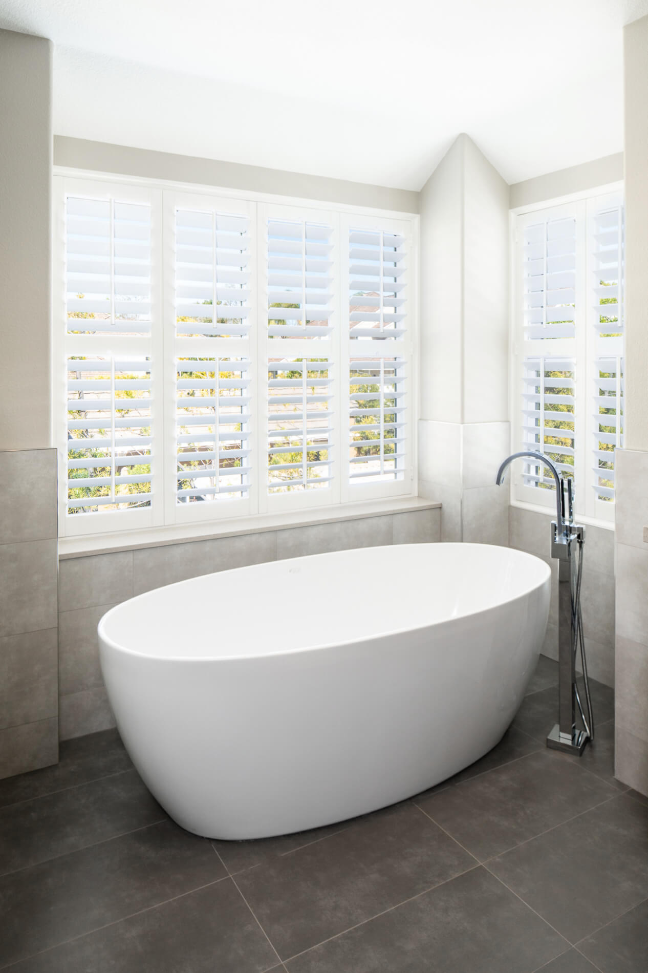 Bathtub in bathroom remodel