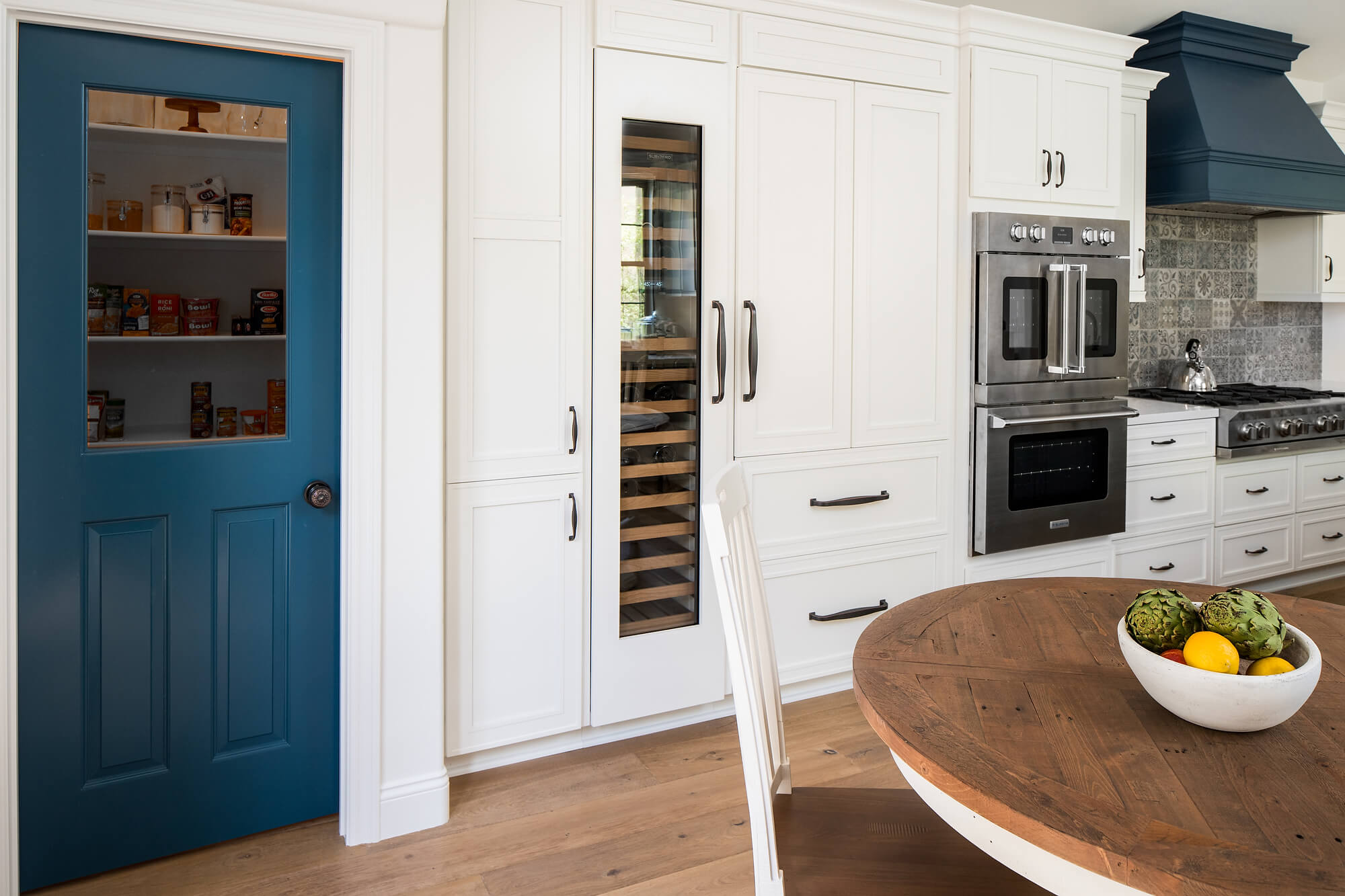 Dining area in kitchen remodel