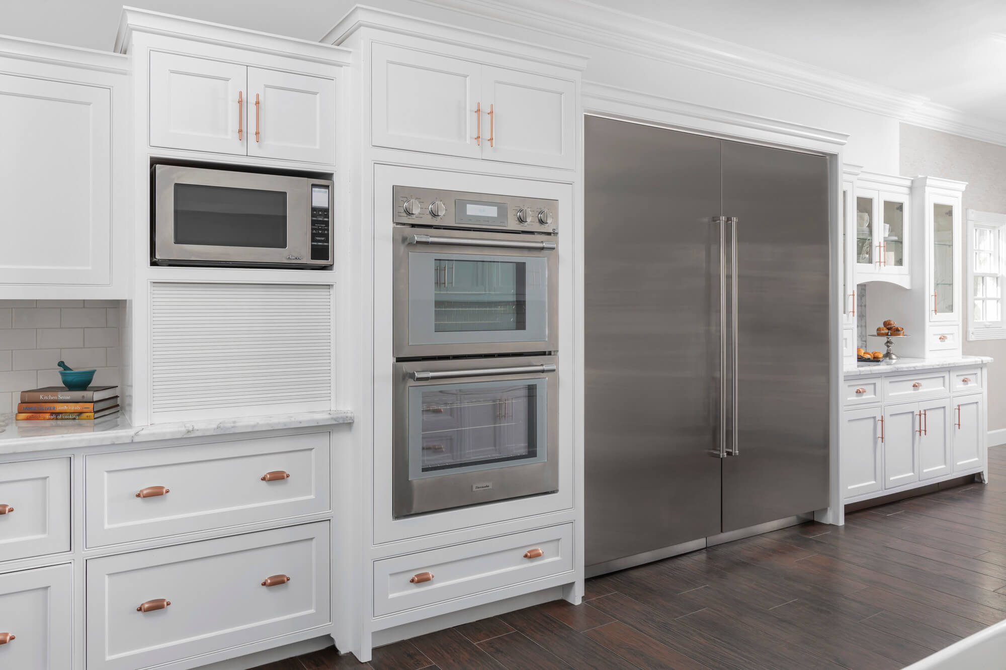 White Cabinetry in modern kitchen remodel