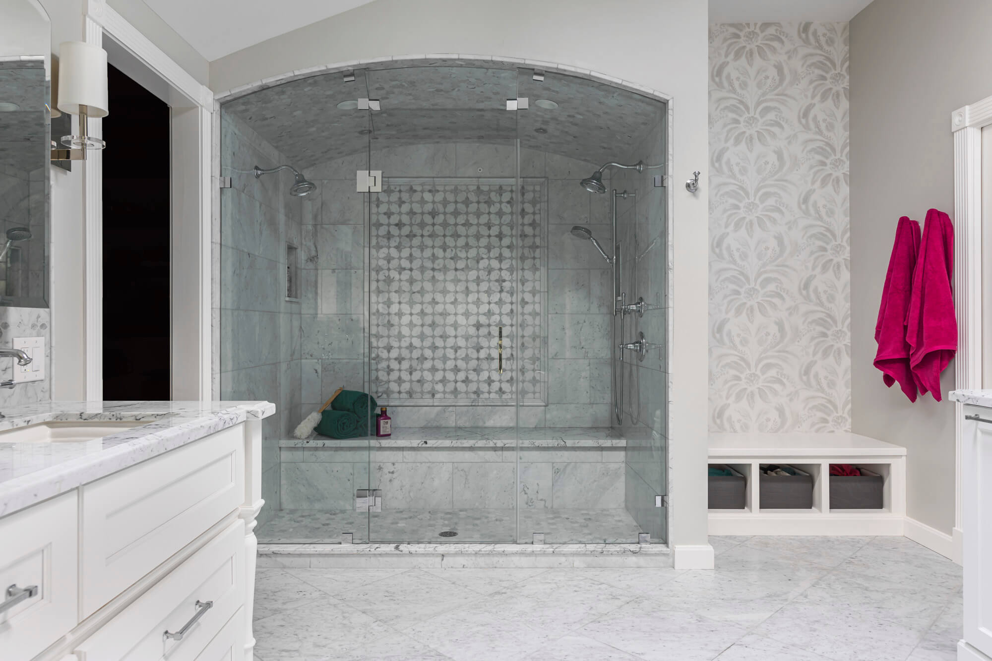 Master Bathroom Remodel with walk-in shower