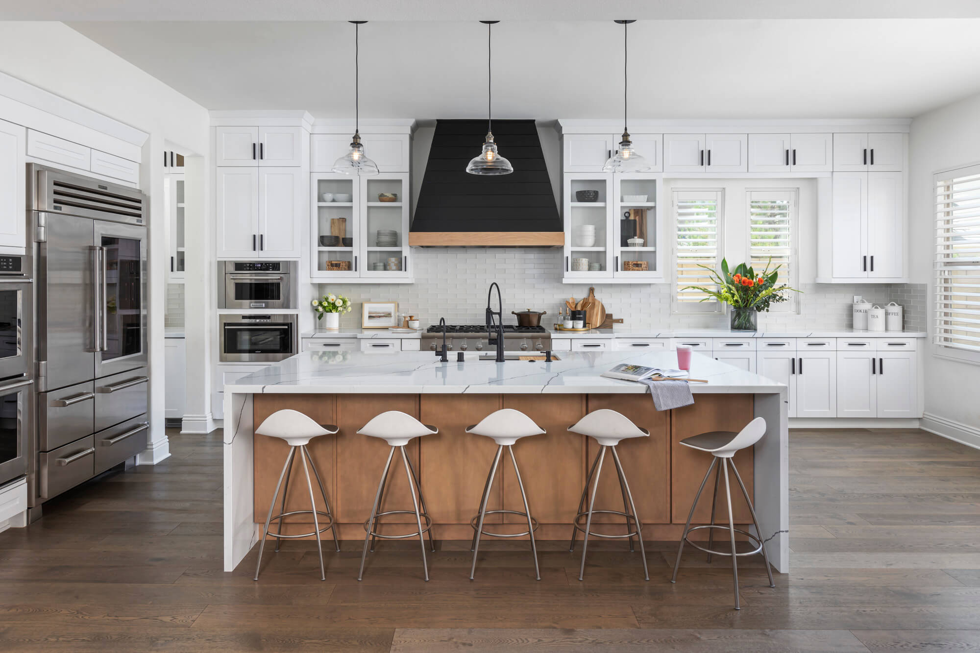 Kitchen remodel featuring stunning kitchen island.