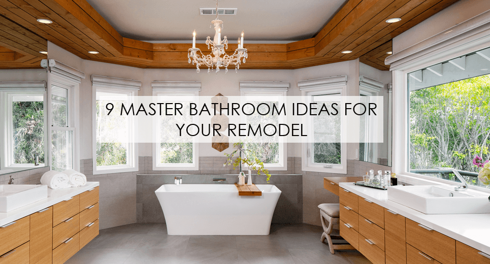 Master bathroom design ideas