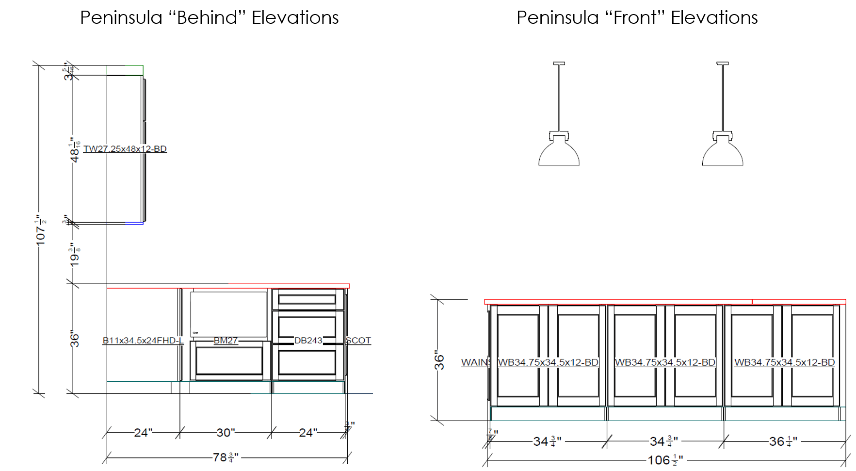 cabinet elevations 