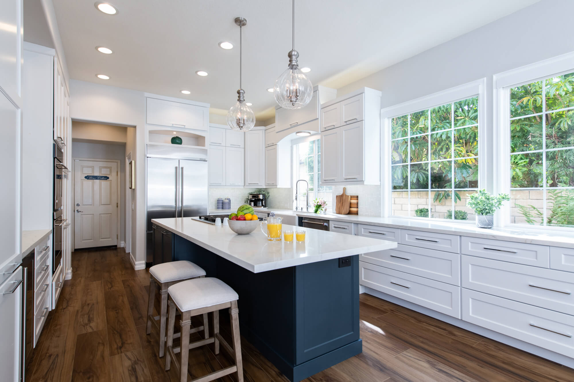 Long-kitchen-island-in-Orange-County-Renovation
