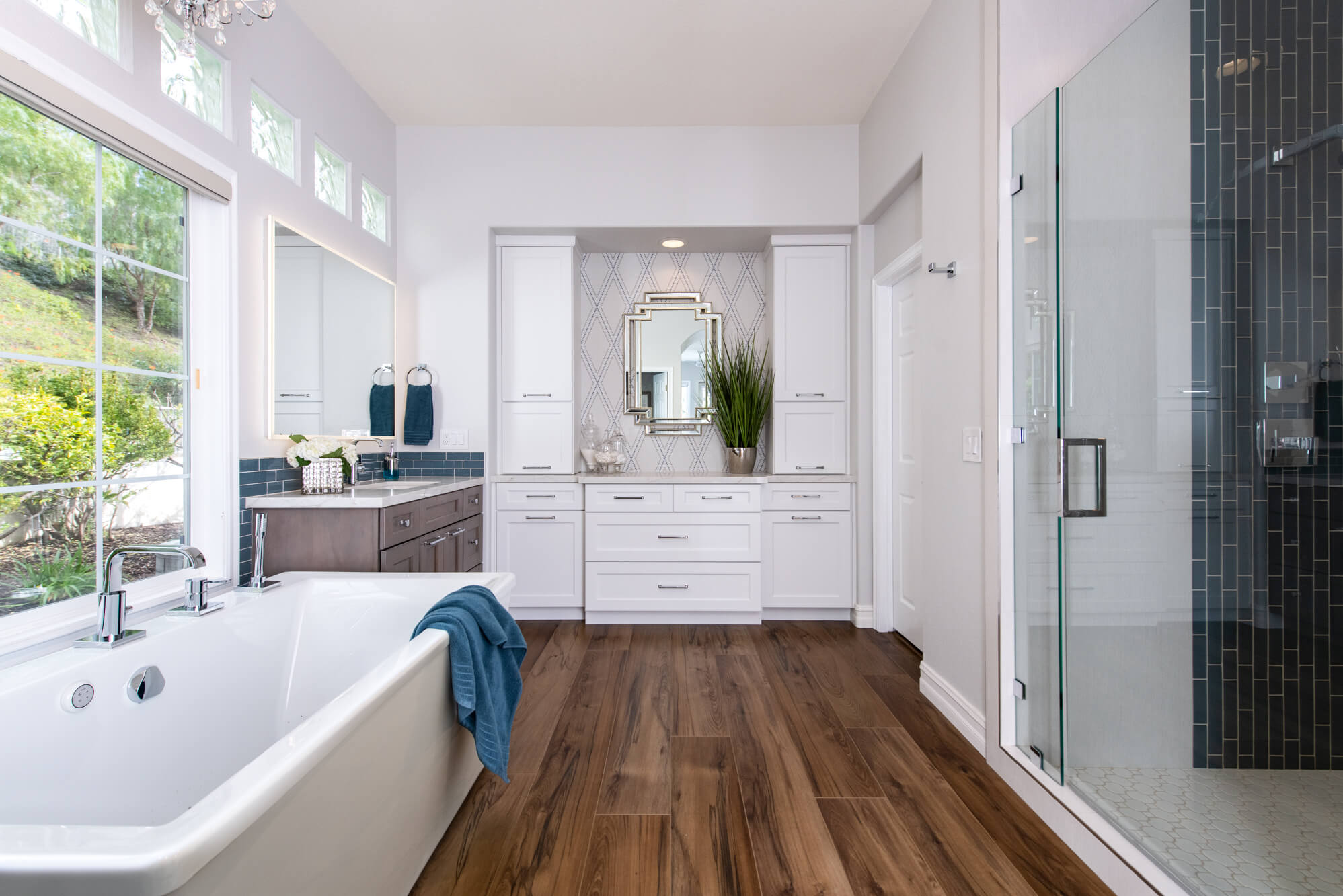 Wood-flooring-in-Rancho-Santa-Margarita-master-bathroom-renovation - How To Choose The Right Flooring