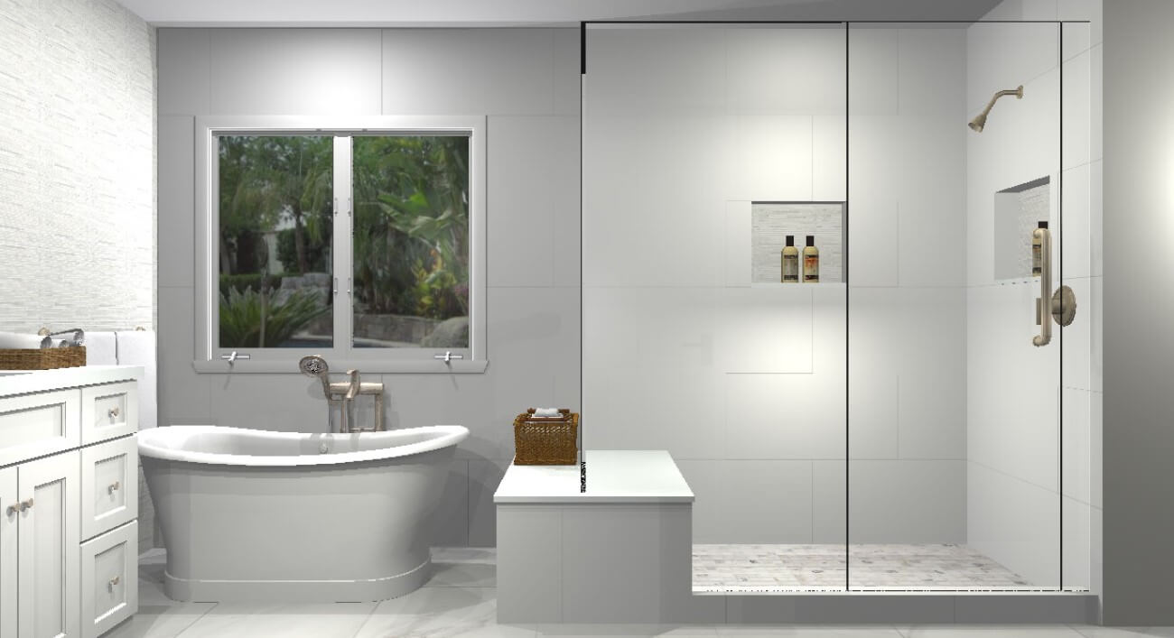 Rendering-of-freestanding-tub-with-walk-in-shower