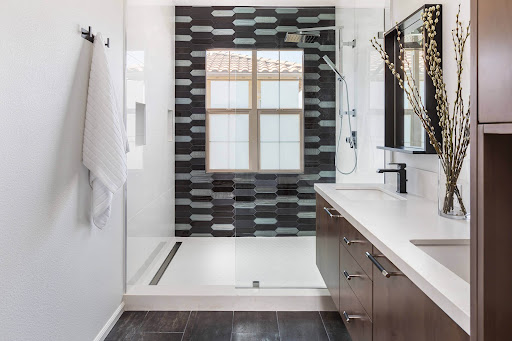 modern bathroom with tile