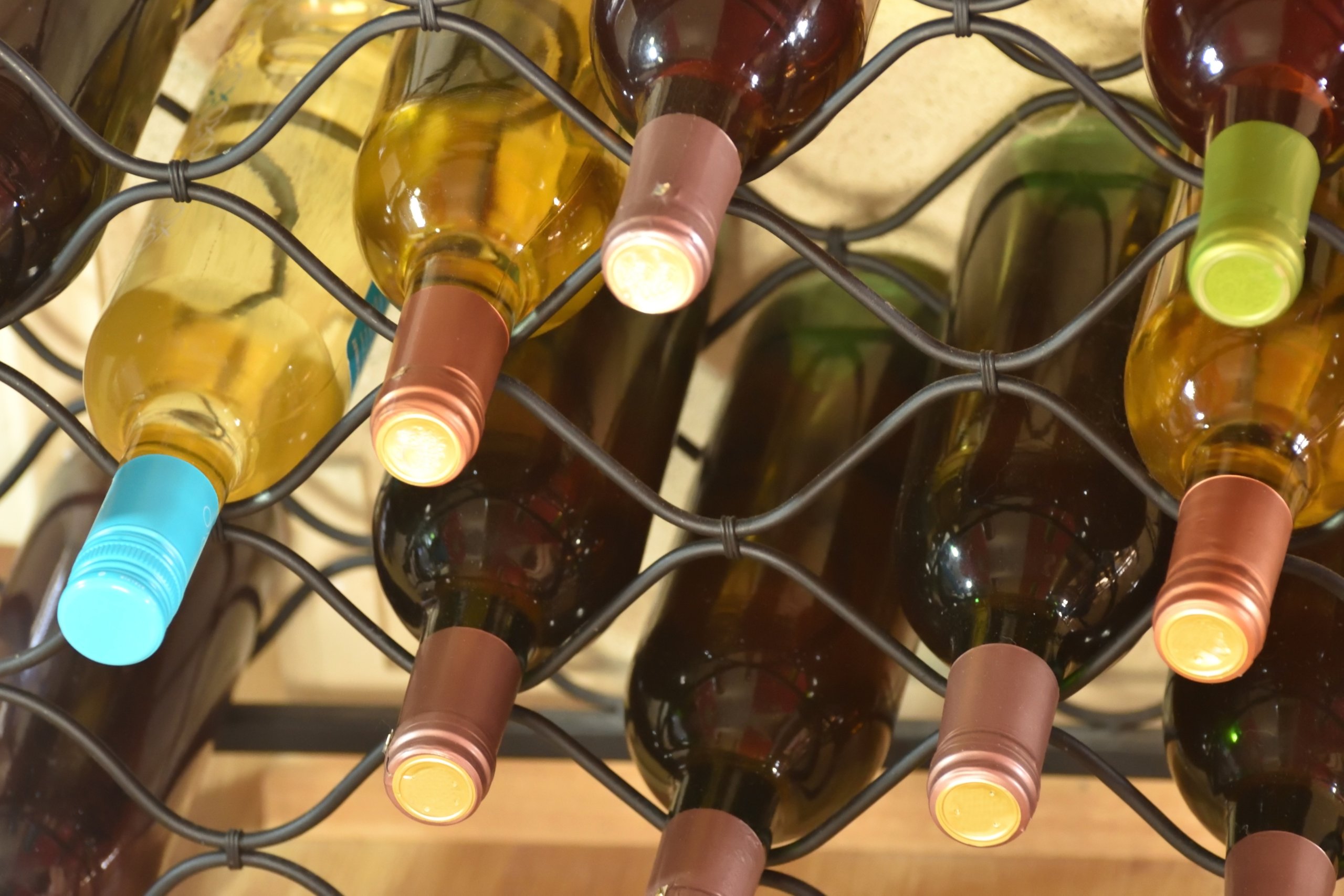 countertop wine rack