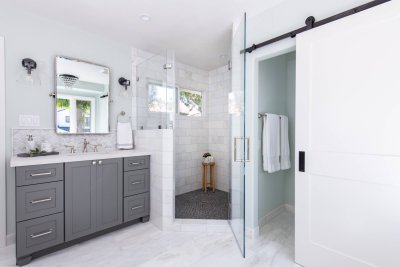 Stunning New Traditional Master Bathroom Remodel in Irvine