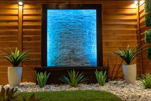 water decor feature in home