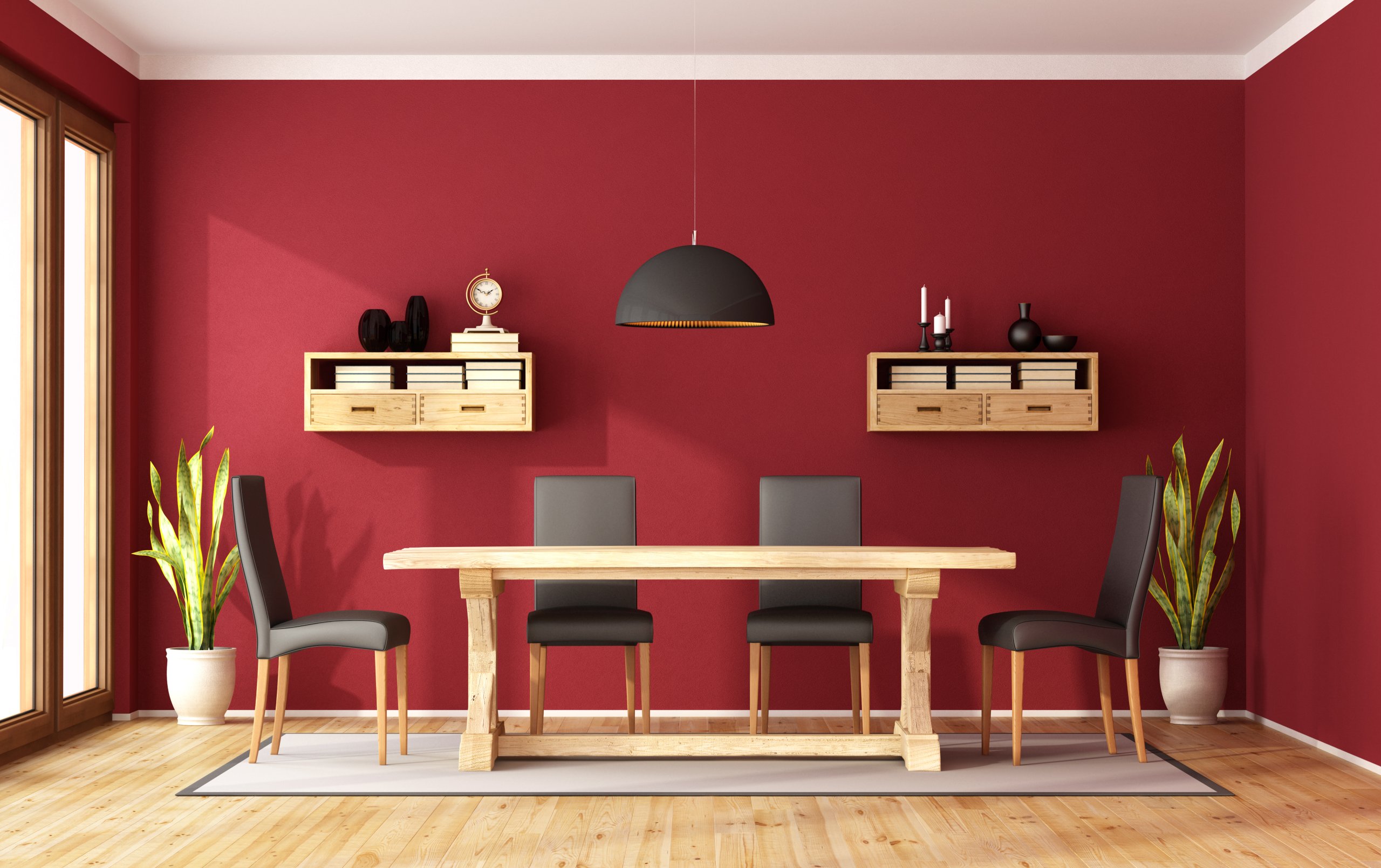 red-dining-room-color
