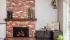 Lake Forest Brick Fireplace Remodel