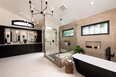 Anaheim Hills bathroom remodel - spa-like bathroom