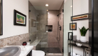 Dark-porcelain-shower-wall-tile-in-bathroom-remodel