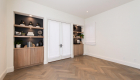 Home office remodel with monarch plank herringbone flooring