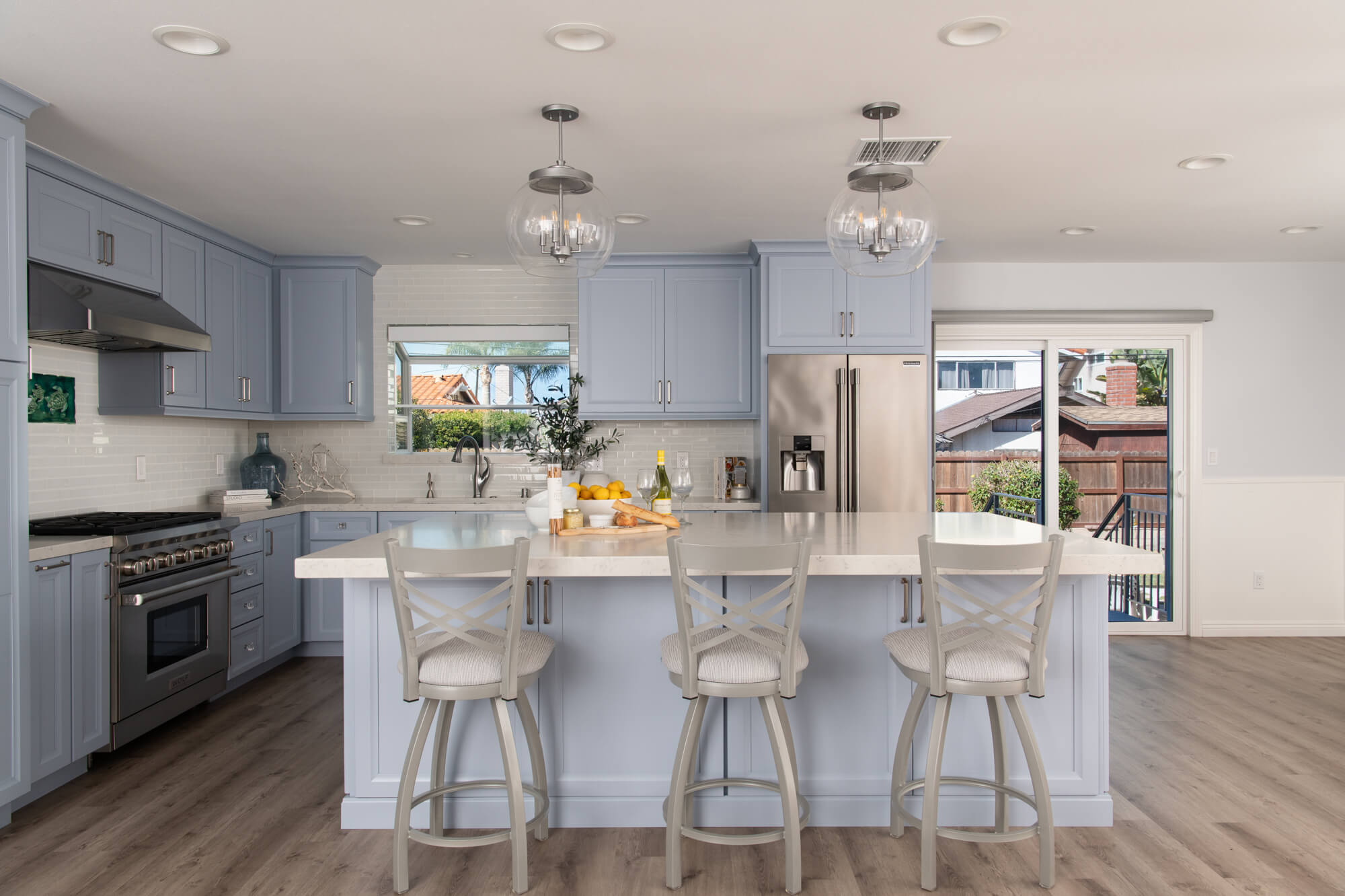 Kitchen island with bar seating