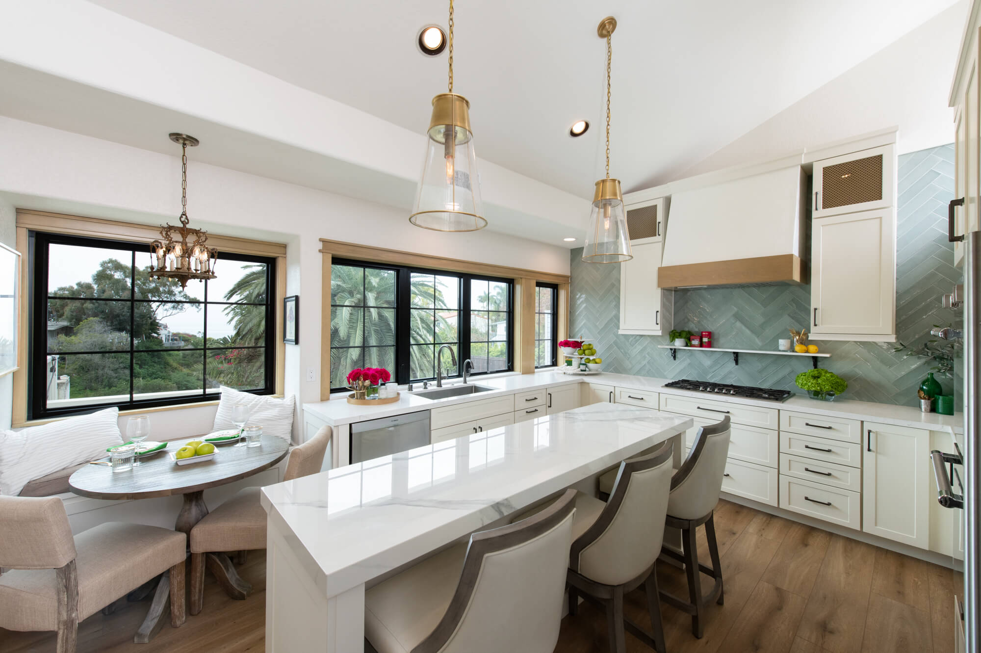 San-Clemente-kitchen-remodel-with-new-cabinets-countertop-backsplash-lighting - kitchen design features