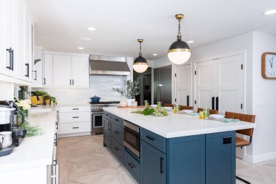 Best Countertops to Pair with a Blue Kitchen
