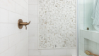 Irvine bathroom renovation with walk in shower design
