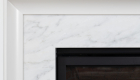 Marble fireplace remodel in Irvine