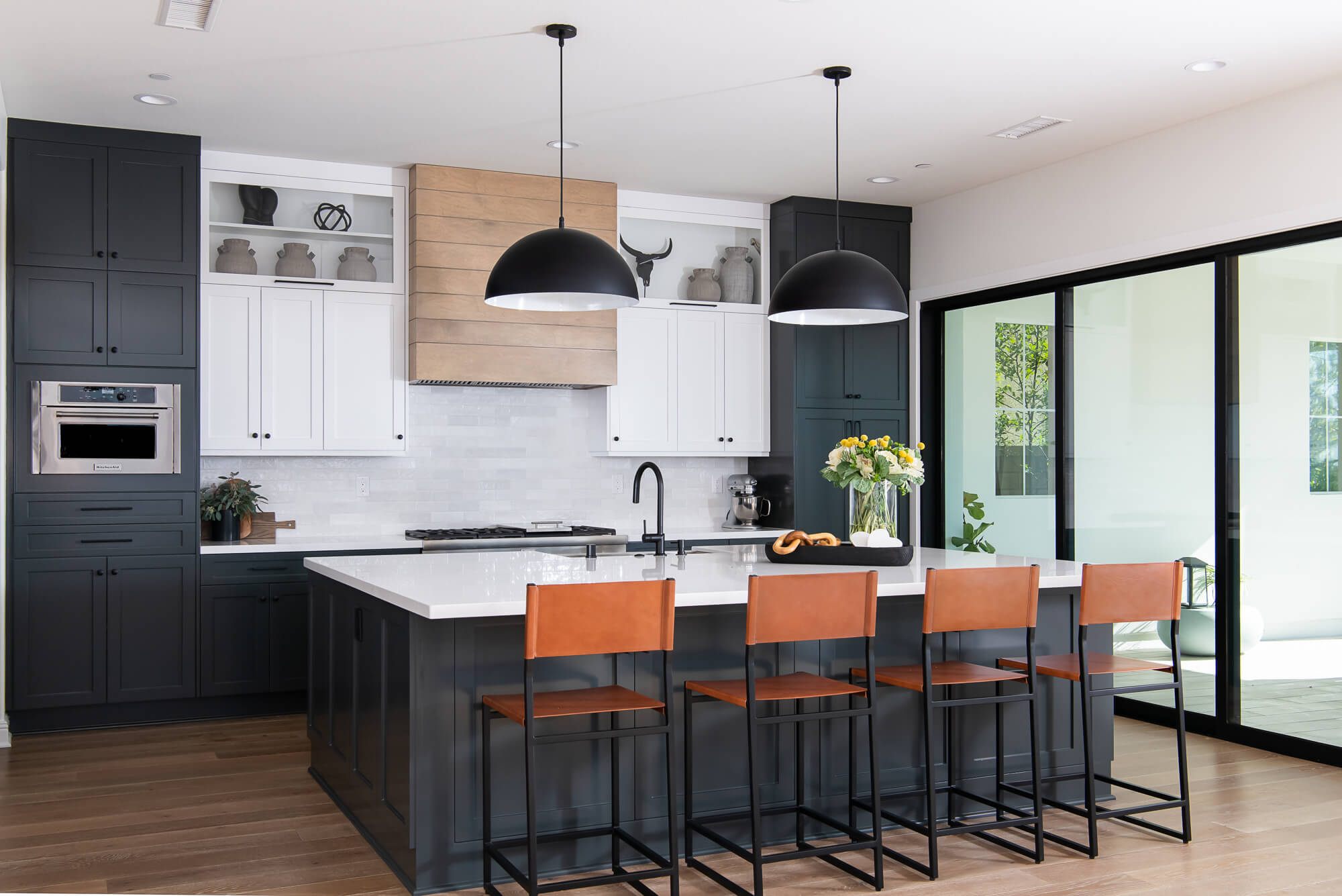 shaker-cabinets-large-kitchen-island