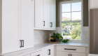 Mantra-shaker-cabinets-in-snow-white-with-flat-black-pulls