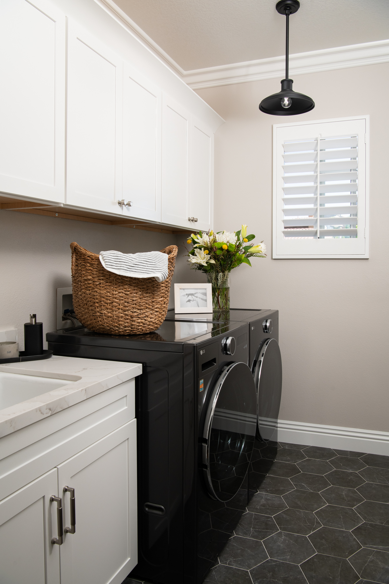 laundry-room-remodel-in-mission-viejo-with-gooseneck-semi-flush-ceiling-light-dark-bronze-black