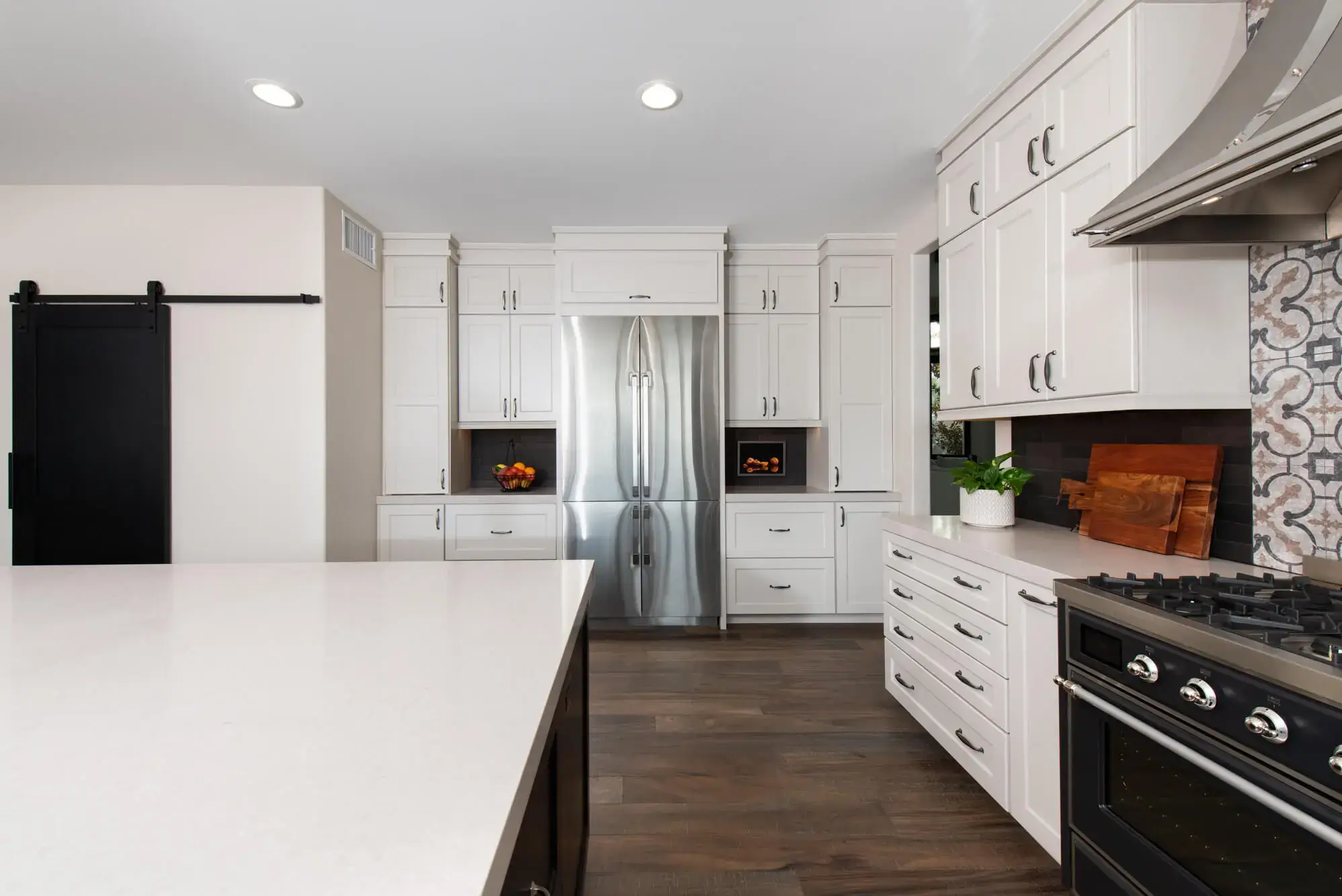 Floor to ceiling cabinets in Anaheim Hills kitchen remodel