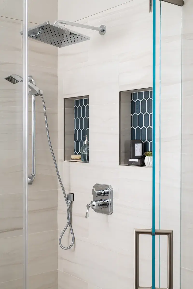 A tub-to-shower conversion offers endless customization