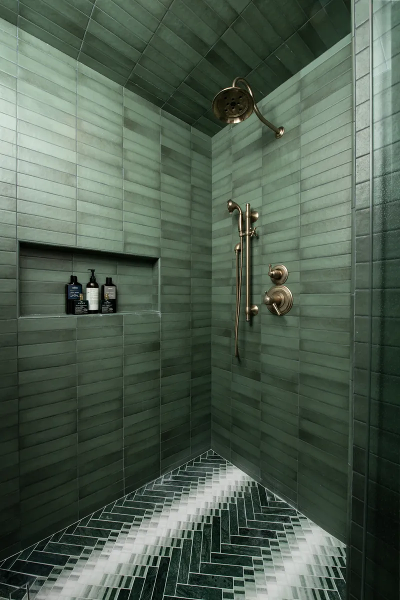 Make your small bathroom remodel look bigger with texture and depth