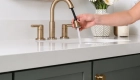 dual-white-undermount-bathroom-sinks-with-2-handle-widespread-pull-down-faucets-in-chamapgne-bronze