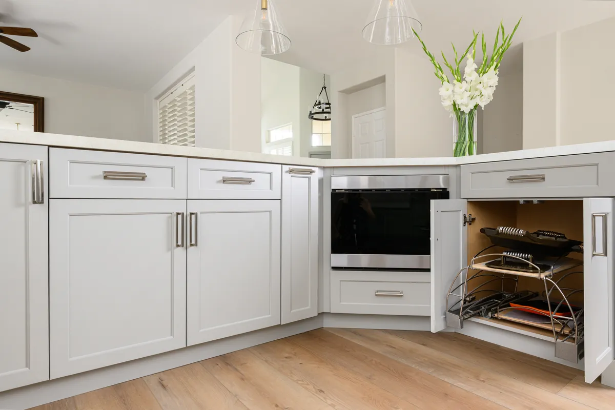 Stylish but functional features in the kitchen make aging-in-place comfortable and possible